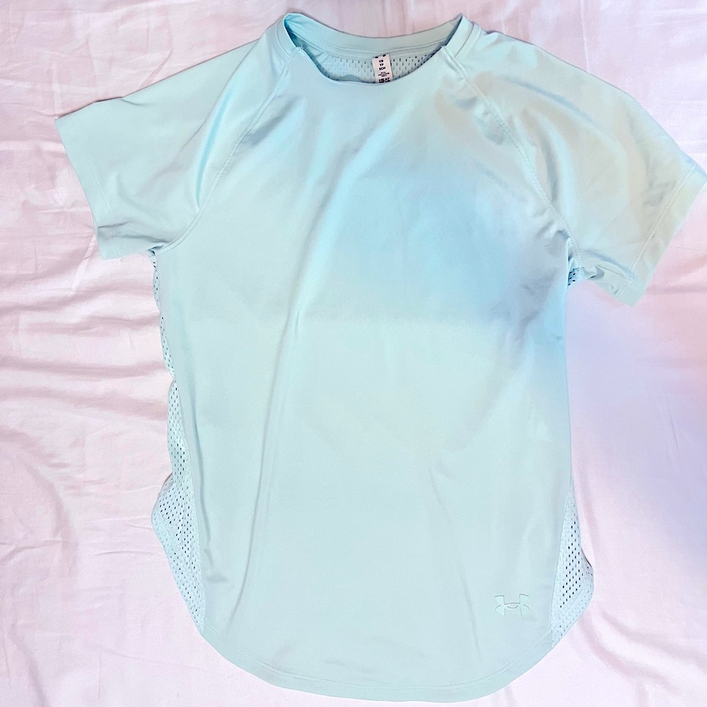 UNDER ARMOUR! Women’s Teal/Mint Short Sleeve Workout Top